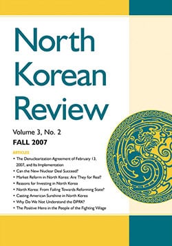 North Korean Review, Vol. 3, No. 2 (Fall 2007)