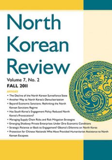 North Korean Review, Vol. 7, No. 2 (Fall 2011)