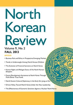 North Korean Review, Vol. 9, No. 2 (Fall 2013)