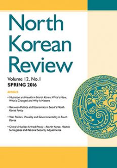 North Korean Review, Vol. 12, No. 1 (Spring 2016)