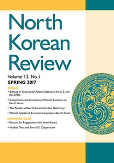 North Korean Review, Vol. 13, No. 1 (Spring 2017)