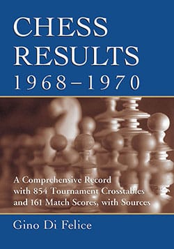 Chess Results, 1968–1970